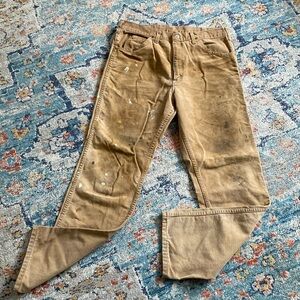 Carhartt destroyed straight leg classic pant